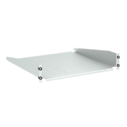 Ripiano fisso acciaio 2U 250mm profondità per armadi Rack19 serie GRAFI carico 25kg