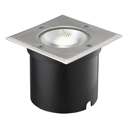 Uplight quadrato acciaio LED 7W 4000K IP67 calpestabile esterno interno