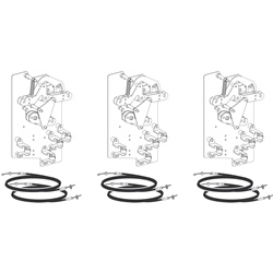 Kit interblocco cavi 2S+1C MTZ2-3 sicurezza impianti elettrici industriali