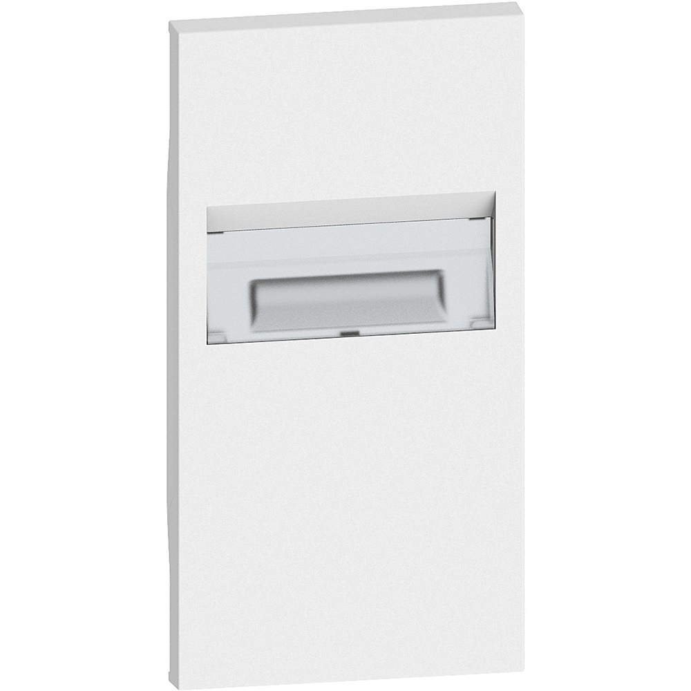 Cover lampada segnapasso 2 moduli bianco per impianti elettrici
