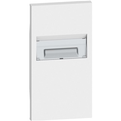 Cover lampada segnapasso 2 moduli bianco per impianti elettrici