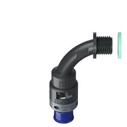 Curva 90°Ip68 Bn10 1/4Nero