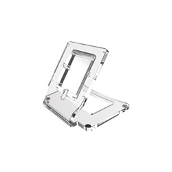 Supporto da tavolo trasparente plexiglass 10 mm per dispositivi video uso lavoro e casa