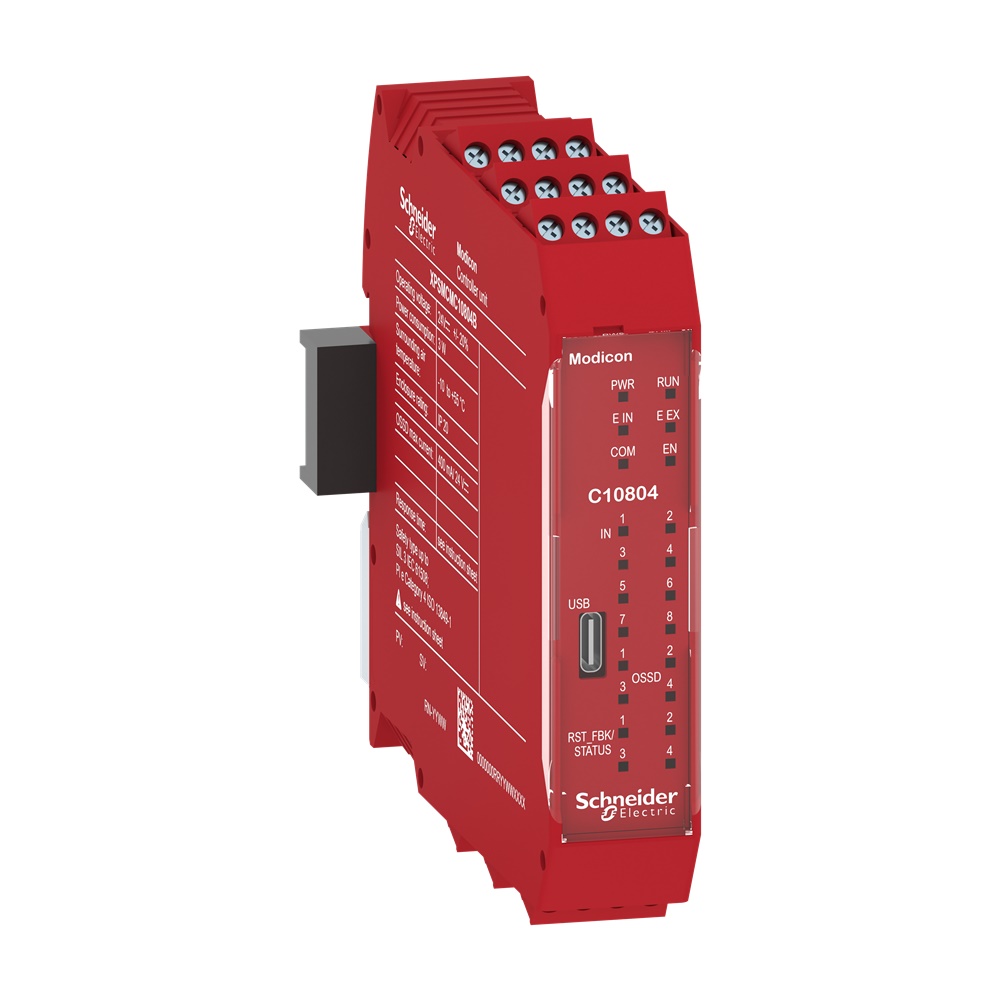 Modulo configurabile modulare di sicurezza 8DI 4DO m.vite + connettore posteriore