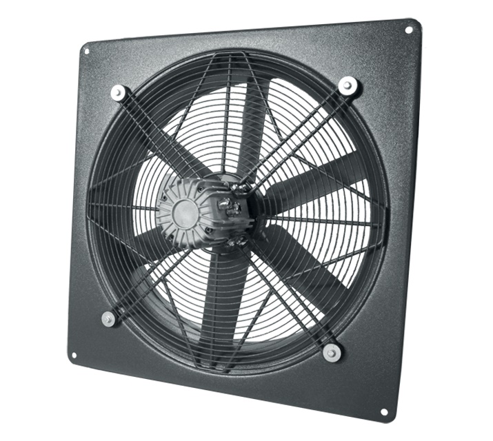 Aspiratore elicoidale diametro 560 mm motore monofase EC classe H uso continuo fino +45°C