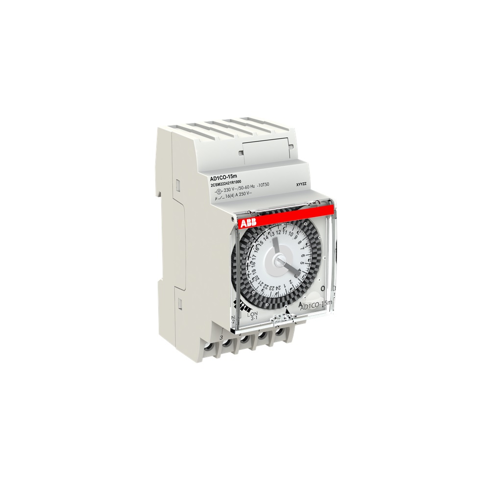 Interruttore orario analogico giornaliero 1 canale 15 minuti controllo impianti elettrici