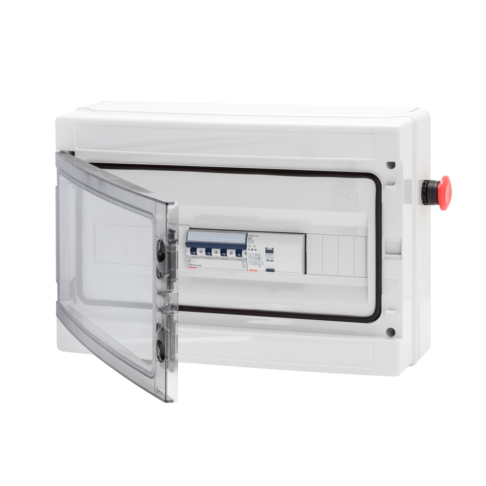 Quadro elettrico cablato 3F 17 kW con magnetotermico per cantieri serie 68 ASC