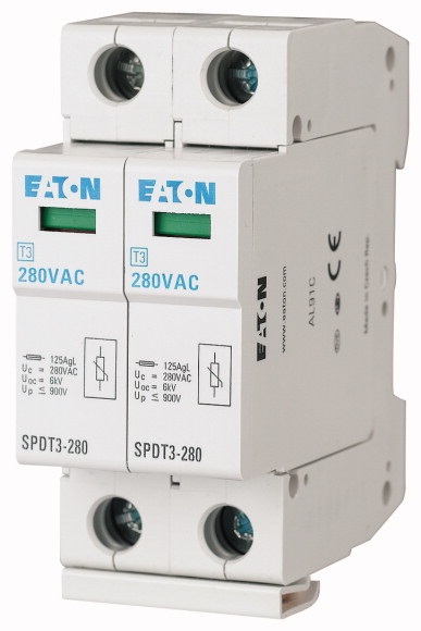 Scaricatore sovratensione 2 poli 280V 1,6KV 20/40KA protezione impianti elettrici