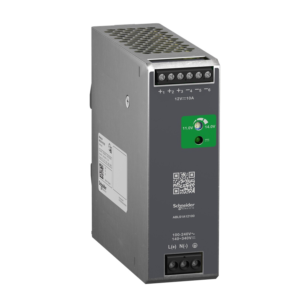 Alimentatori switching, 100-240 V AC, 12 V 10 A, monofase, Ottimizzato