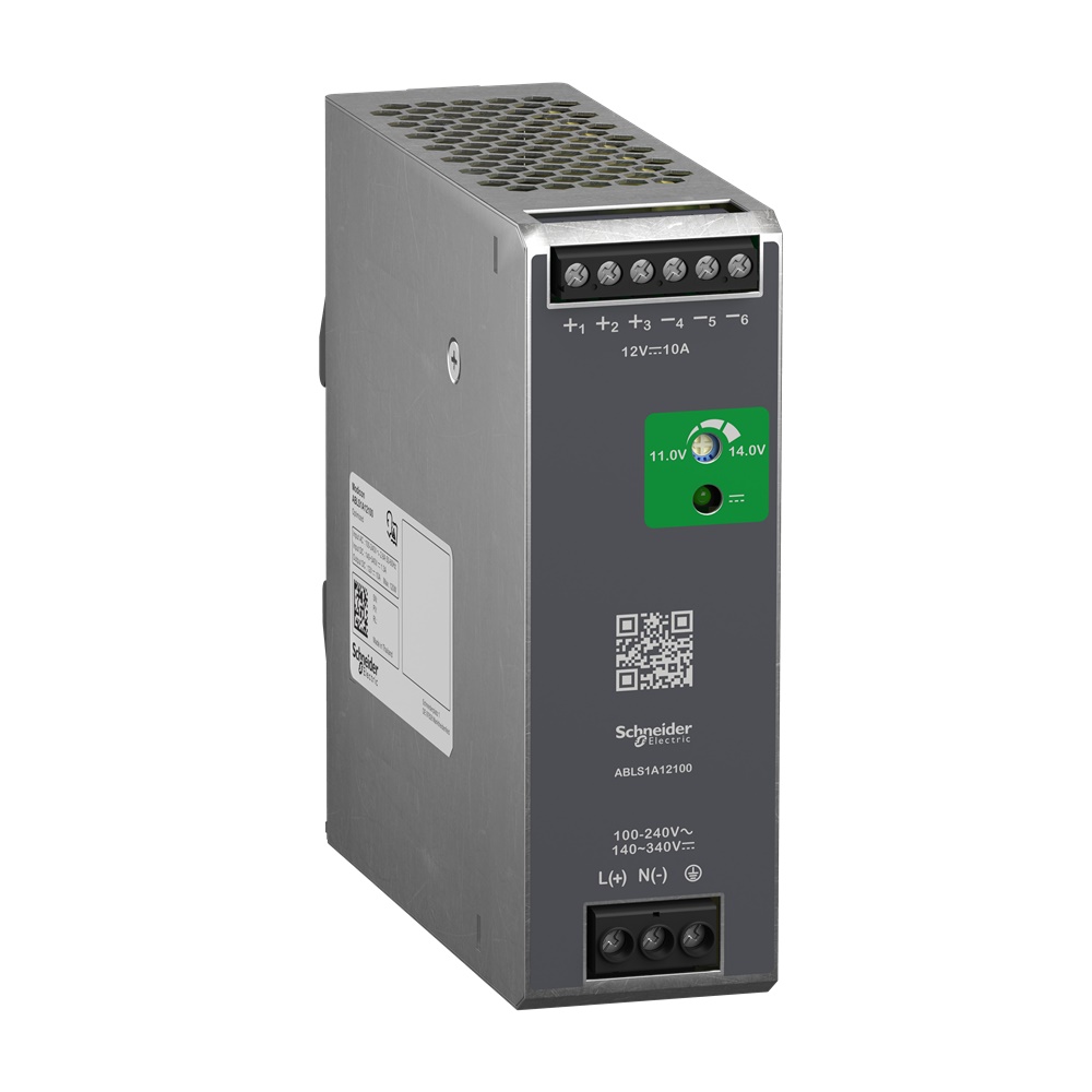 Alimentatori switching, 100-240 V AC, 12 V 10 A, monofase, Ottimizzato