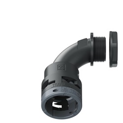 Curva 90°Ip66 Bn23 M25 Nero
