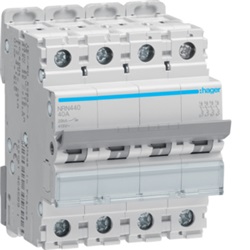 INTERRUTTORE AUTOMATICO 4P 40A 20KA