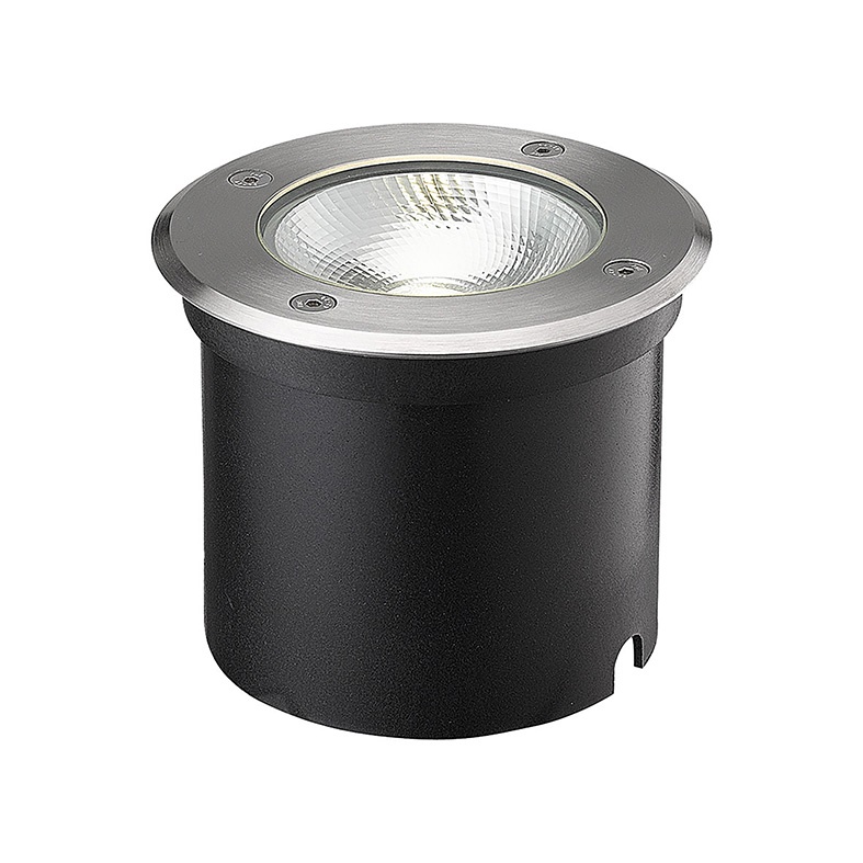 Faretto incasso tondo acciaio LED 7W 4000K IP67 calpestabile esterno