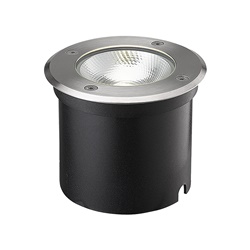 Faretto incasso tondo acciaio LED 7W 4000K IP67 calpestabile esterno