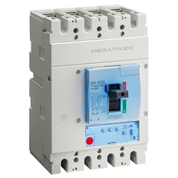 Interruttore scatolato MEGATIKER M4 4P 250A 100kA industriale