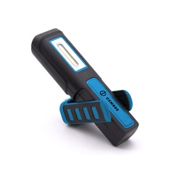 Lampada LED portatile 600 lumen dimmerabile con supporto magnetico e gancio sospensione USB ricaricabile per ispezioni