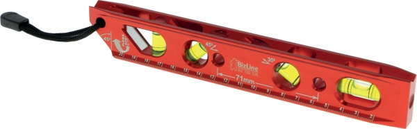 Livella magnetica professionale 23 cm anticorrosione doppia visibilità verticale per installatori elettrici