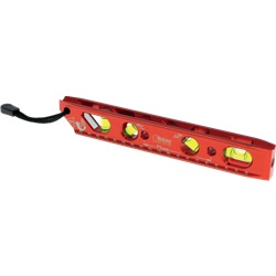 Livella magnetica professionale 23 cm anticorrosione doppia visibilità verticale per installatori elettrici