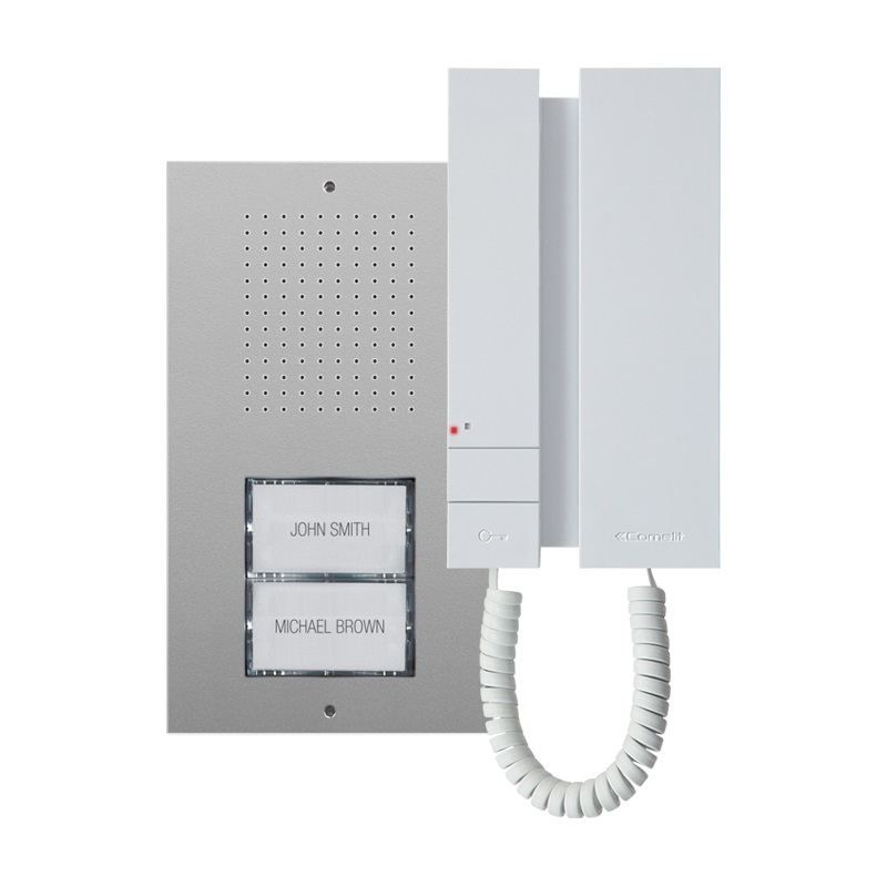 Serie Mini - Kit audio monofamiliare Ciao-Mini analogico 2 fili, espandibile 2° citofono