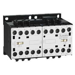 Teleinvertitore 12A AC3 5,7kW bobina 230V AC interblocco meccanico potenza industriale