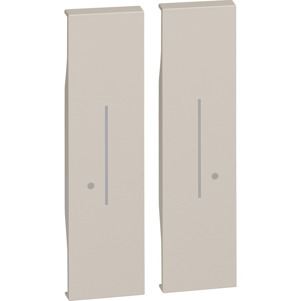 Cover doppio luci wireless 1+1 moduli sabbia installazione elettrica