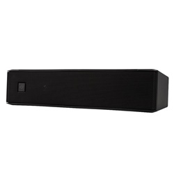 Diffusore parete 2 vie 60W nero certificato EN54 per musica e allarmi vocale