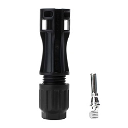 Connettore Cabur Solar KX04VM4060N maschio volante 4-6mm² per impianti fotovoltaici montaggio rapido ergonomico