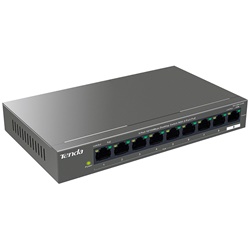 Switch PoE 10/100M 8 porte TEF1109P Tenda connessione stabile alimentazione dispositivi PoE uffici e casa