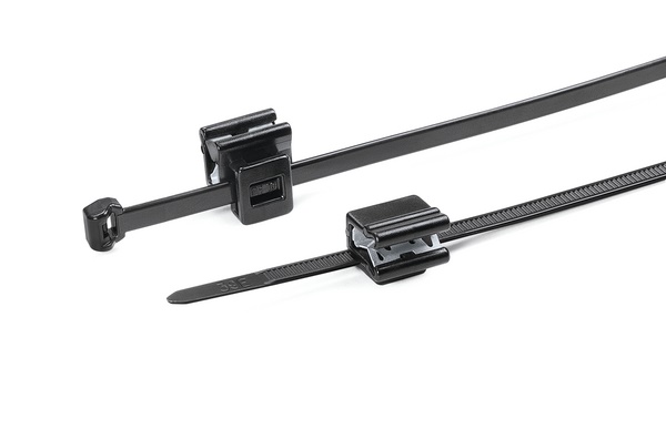 Fascetta fissaggio bordo lamiera 1-3 mm preassemblata con EdgeClip per cablaggio industriale e automotive