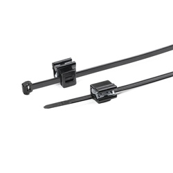 Fascetta fissaggio bordo lamiera 1-3 mm preassemblata con EdgeClip per cablaggio industriale e automotive