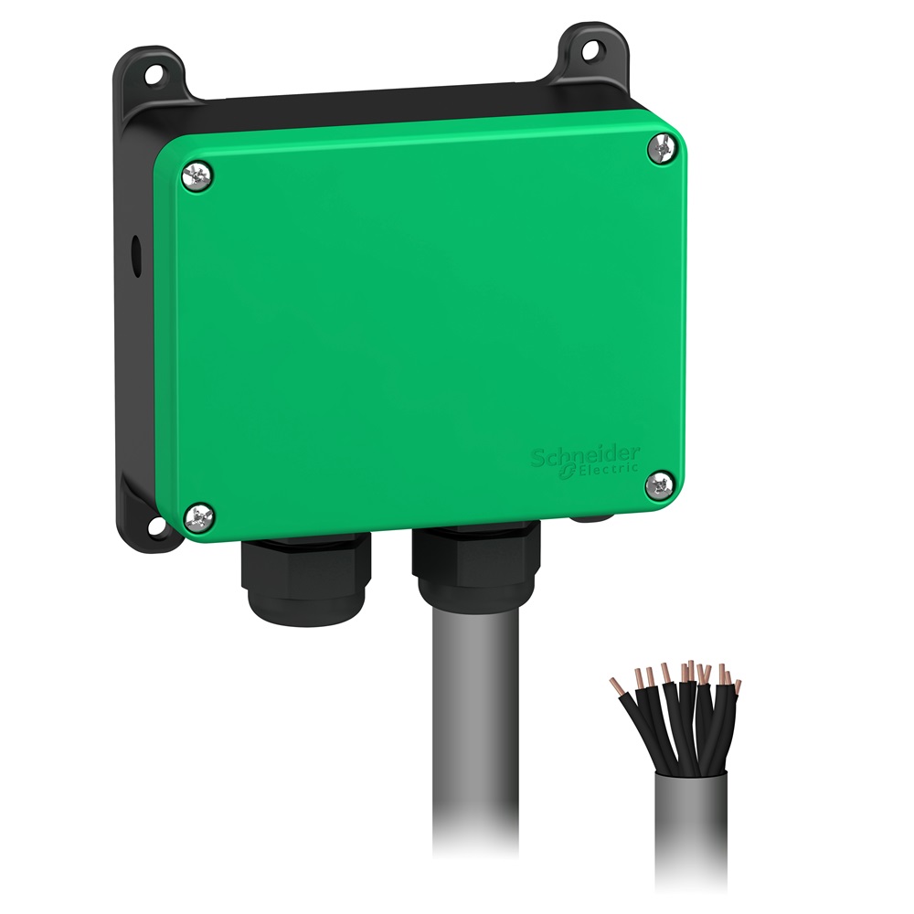Base station, Harmony eXLhoist, compact, receiver, 10 relays outputs, pre wired 1.5m cable, 12...24V AC DC
