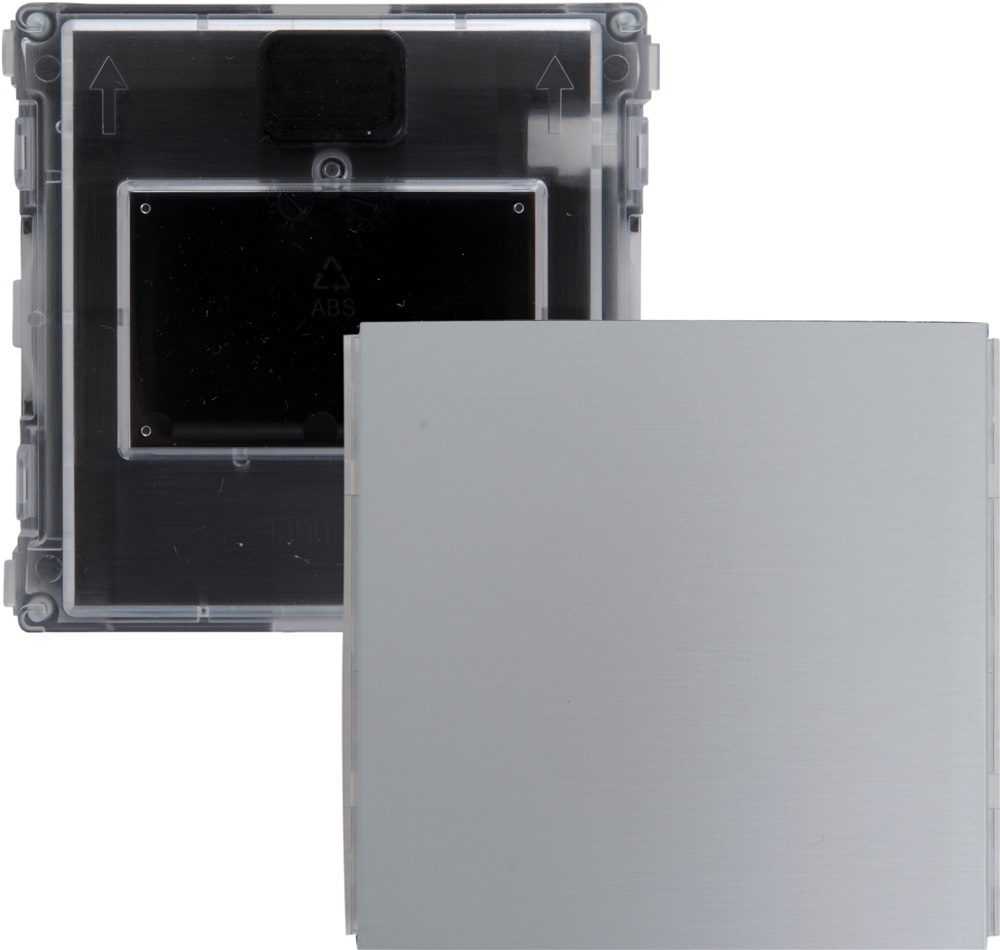 Modulo elettrico con frontale cieco alluminio anodizzato IP54 IK07 per quadri elettrici