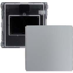 Modulo elettrico con frontale cieco alluminio anodizzato IP54 IK07 per quadri elettrici