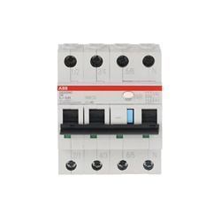 Interruttore differenziale magnetotermico DS203NC 3P+N 6A C 300mA tipo AC per protezione impianti elettrici