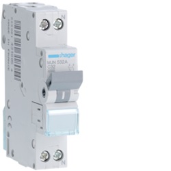 INTERR. AUTOM.1P+N 32A 4.5KA C 1M