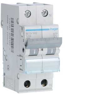 INTERR. AUTOM.1P+N 32A 4.5KA C 2M