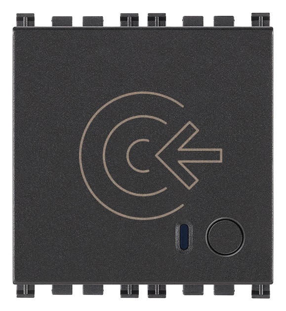 Fuoriporta RFID connesso IoT Bluetooth 5.0 1 relè 16A grigio 2 moduli