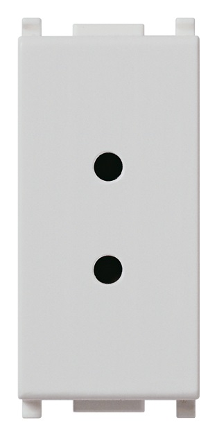 PRESA 2P 6A 24V SELV SILVER