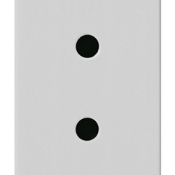 PRESA 2P 6A 24V SELV SILVER