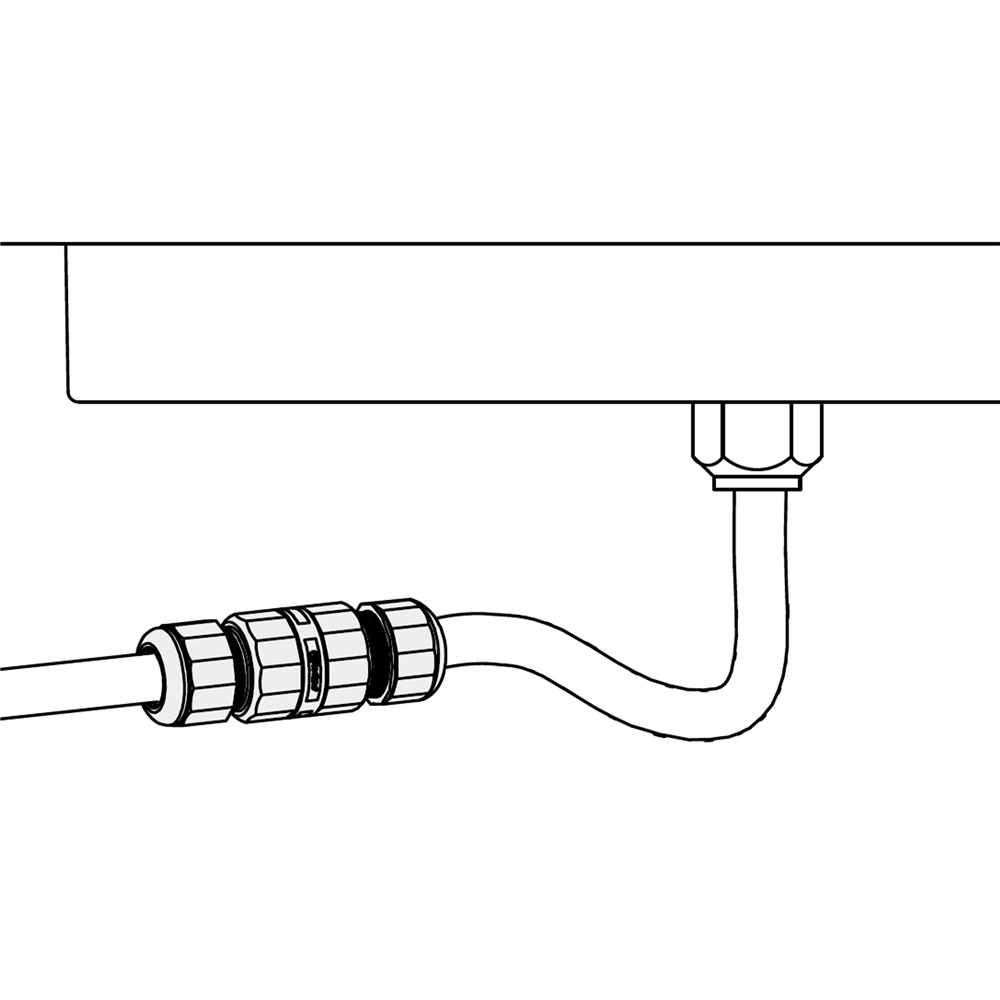 Connettore 3 poli nylon per proiettori 339 N installazione elettrica