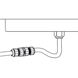 Connettore 3 poli nylon per proiettori 339 N installazione elettrica