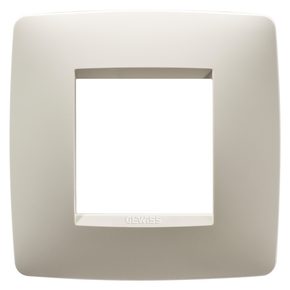 Placca elettrica ONE International 2 posti avorio tecnopolimero resistente