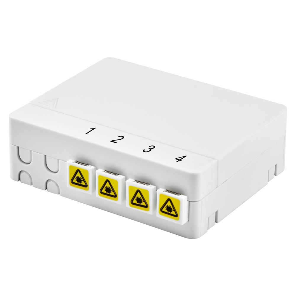 Scatola terminale fibra ottica 4 porte SC/APC cablaggio strutturato data center