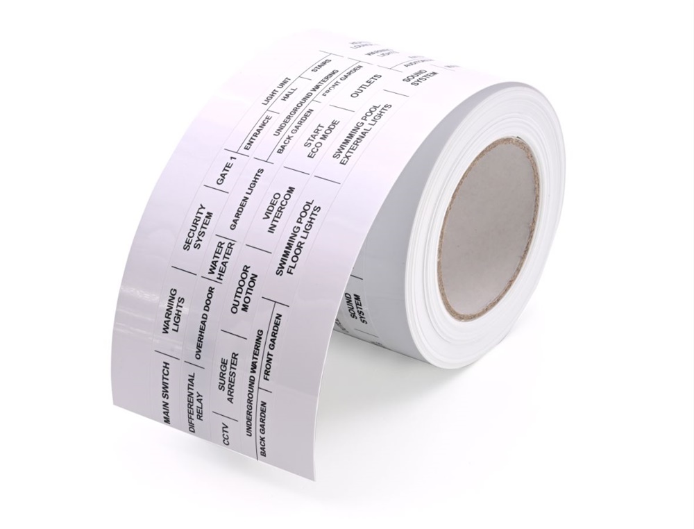 STRIP-ROLL-R etichette bianche 15mm materiale etichettatura industriale