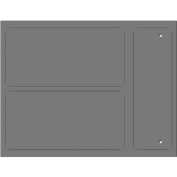 Etichetta sicurezza adesiva MG-SAT-C grigia 52x105 mm antimanomissione