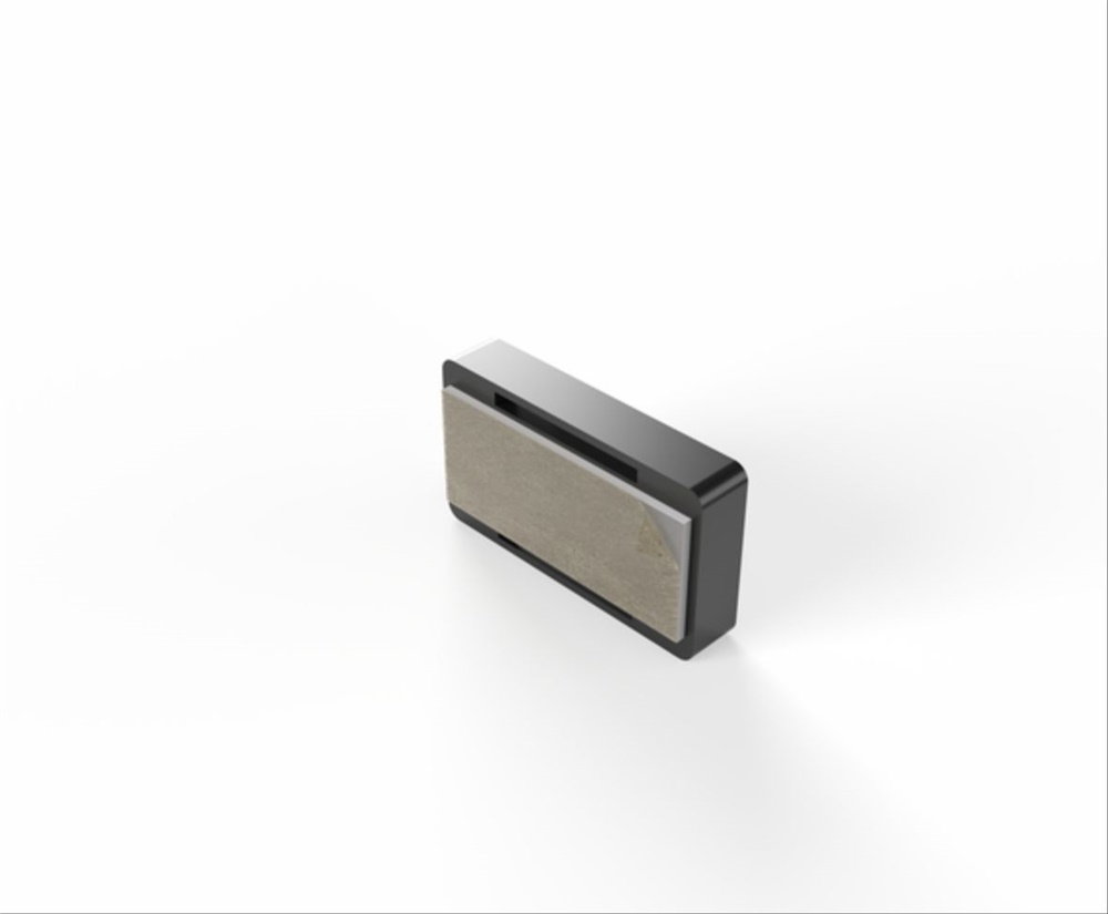 Porta-targa PLA quadro 17x30 adesivo nero industriale