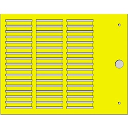 Targhetta MG-TPMF gialla 4x30mm per tubetti siglatura cavi