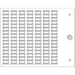 Targhette segnalazione cavi serie Flat prefustellate PVC rigido 4x10mm per tubetti PMF