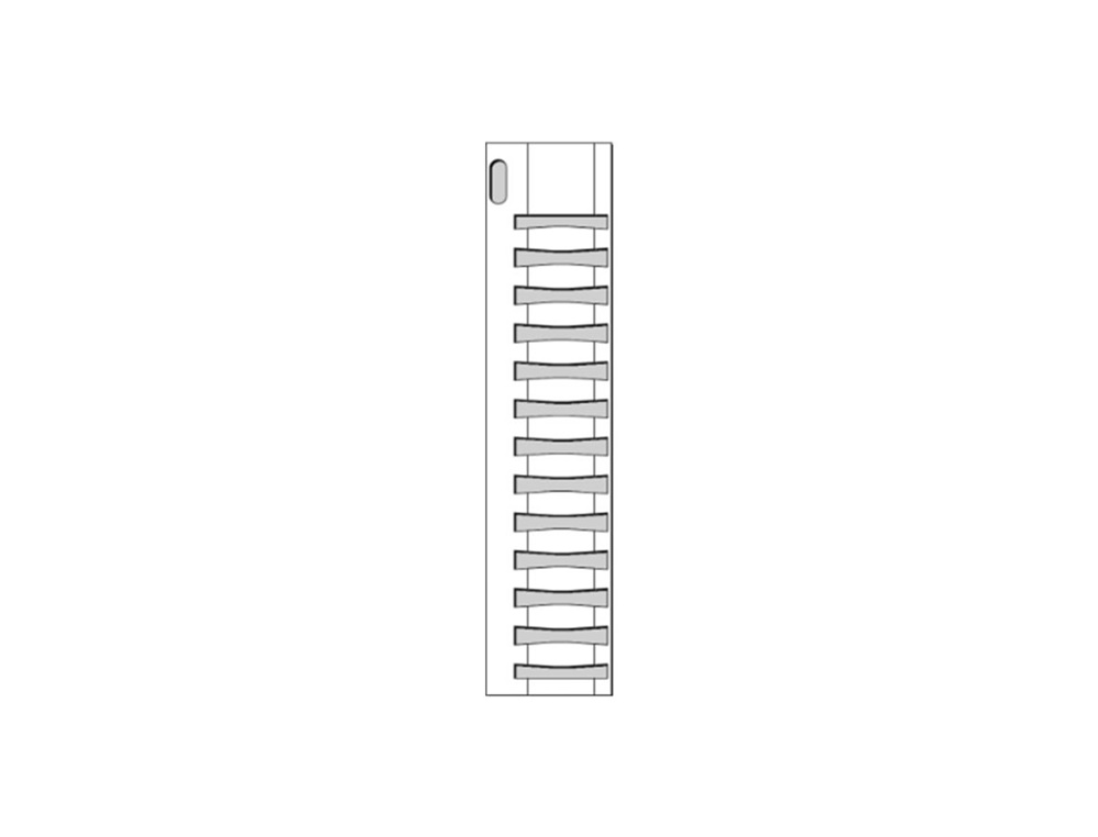 Targhette segnalazione cavi serie Flat prefustellate PVC rigido per tubetti PMF