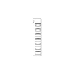 Targhette segnalazione cavi serie Flat prefustellate PVC rigido per tubetti PMF